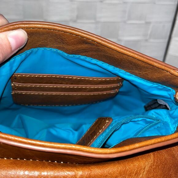 CatchFly Studios Boho Western Crossbody Purse Fringe Braided Tassel Rodeo - Picture 8 of 16